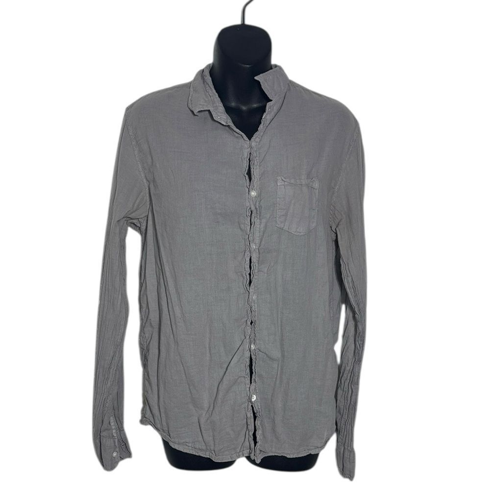 Frank and Eileen women’s small Luke shirt grey‎ button up capsule